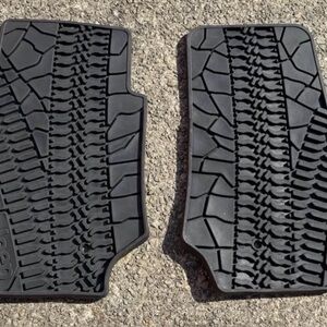 Jeep Black All-Weather Floor Mats for 07 to 2017 wrangler
